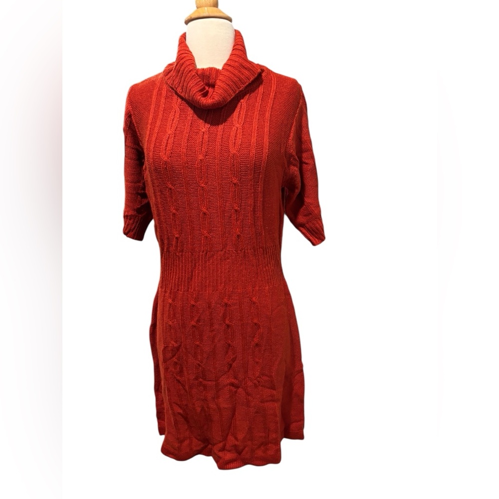 Derek Heart Red Cable Knit Plus Size Sweater Dres… - image 1